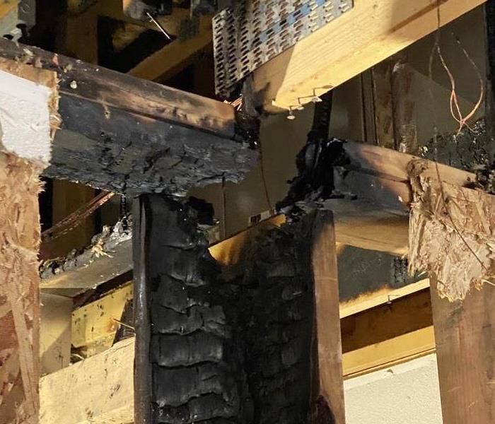A burnt joint in a home in Sedona, Arizona. SERVPRO of Flagstaff/East Sedona was called in to deodorize and clean the home