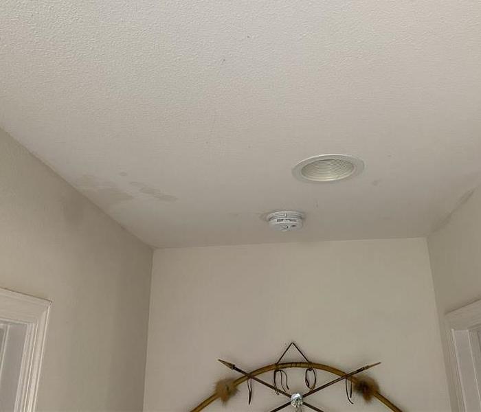 Smoke damage in a hallway in a home in Sedona, Arizona